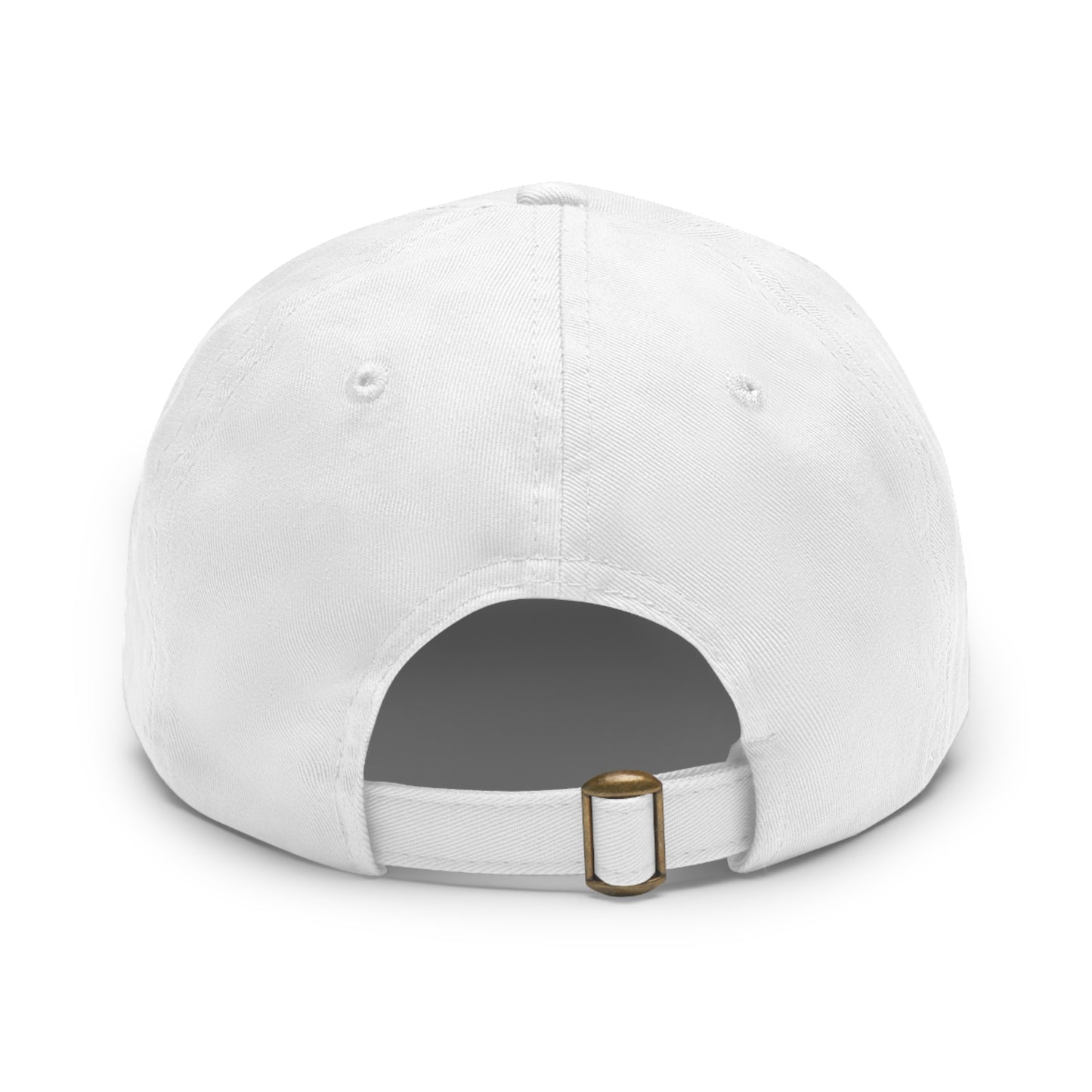 Dad Hat with Leather Patch (Rectangle)